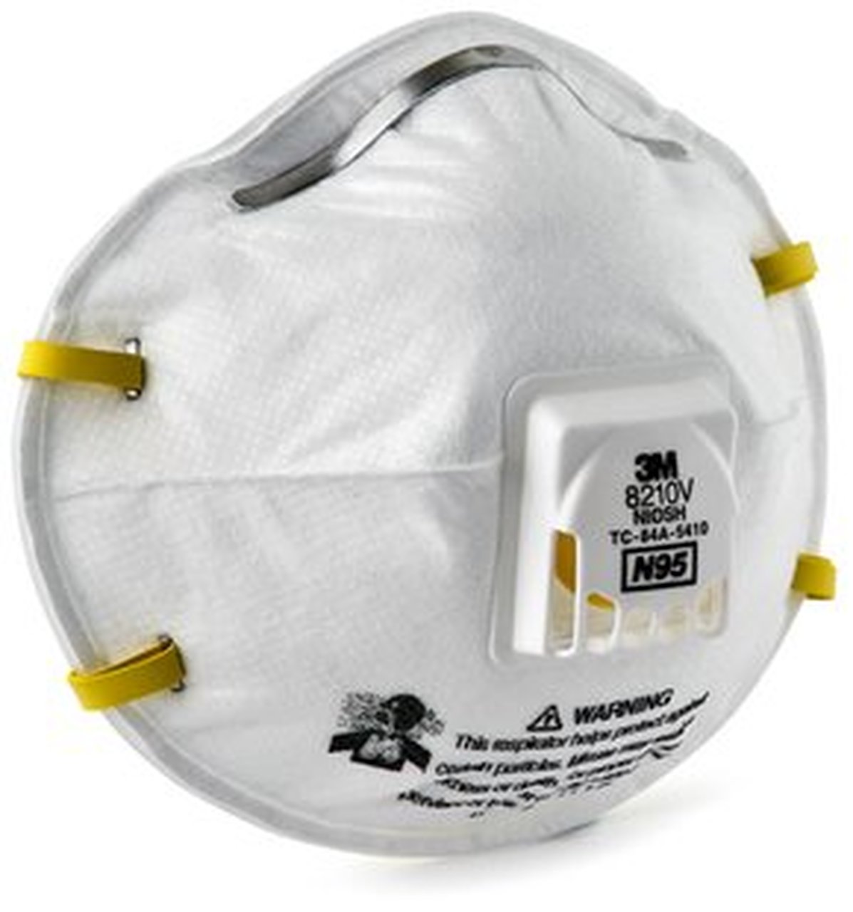 3M N95 Disposable Respirator with Exhalation Valve 8210V